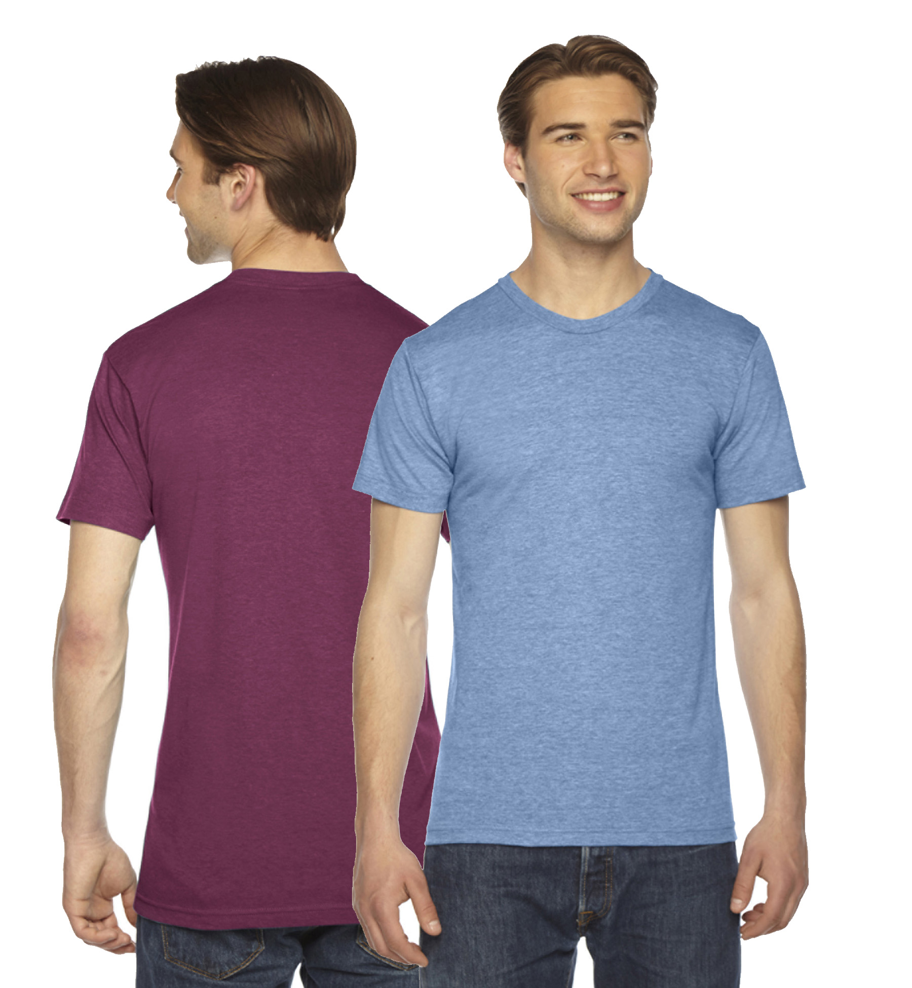 American Apparel Unisex Triblend Short-Sleeve Track T-Shirt - REDLIGHT ...
